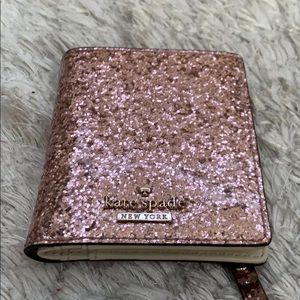 Kate Spade Rose Pink Glitter Wallet